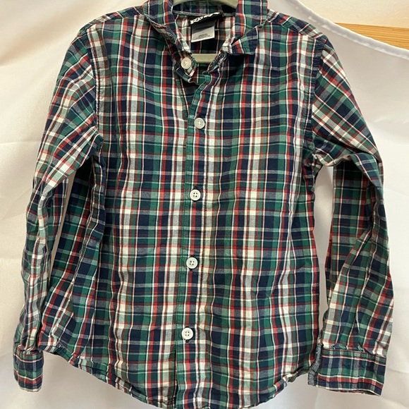 Boys Rock Plaid Button Down Shirt - Red, Green, Blue - Picture 14 of 16
